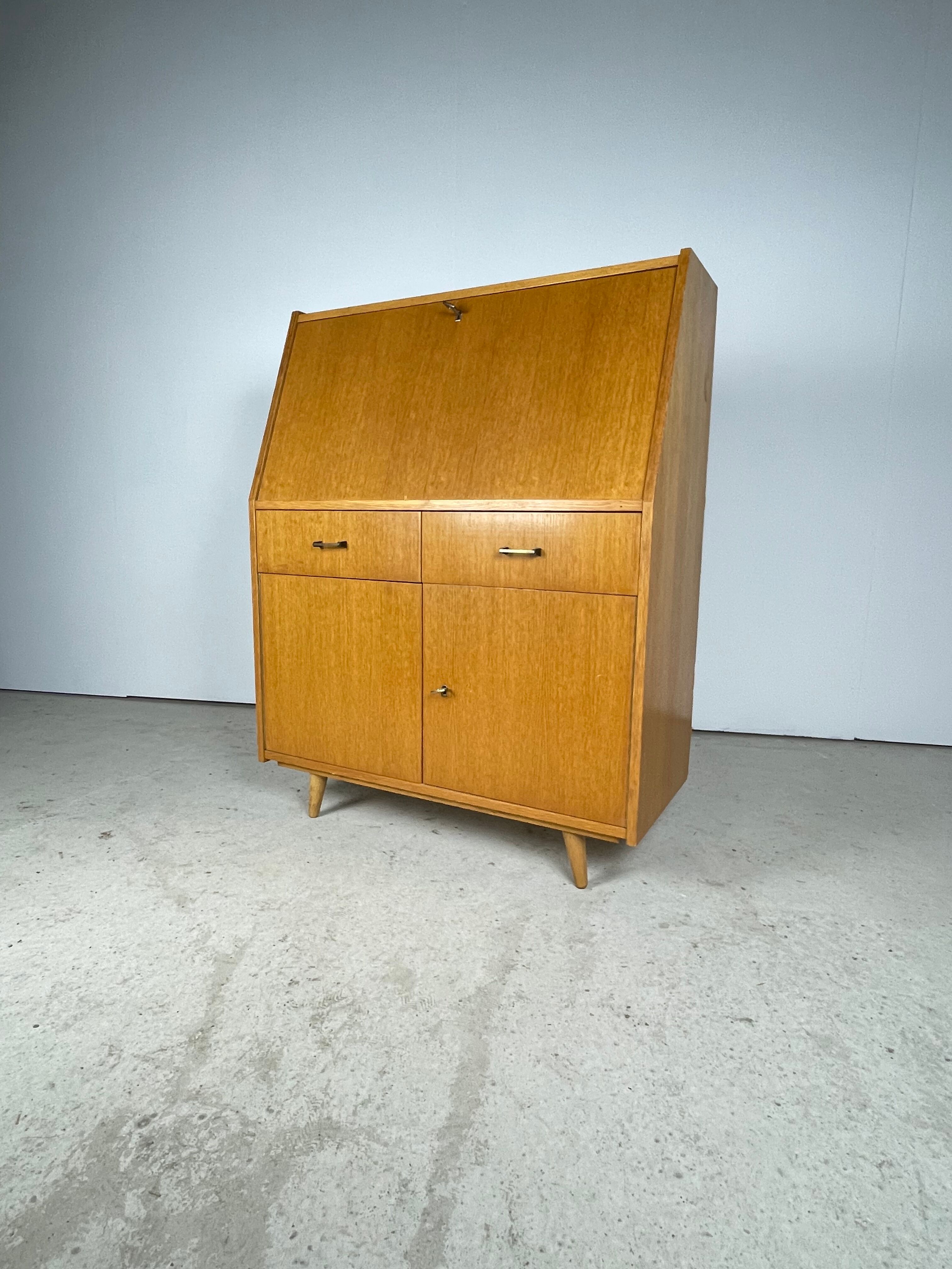 Secretary in blond oak 1960