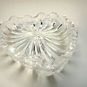 Petite coupelle en cristal forme coquillage – Vide-poche ou porte-bijo