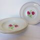 4 assiettes creuses K et G Luneville modèle Rose Mai 2106201