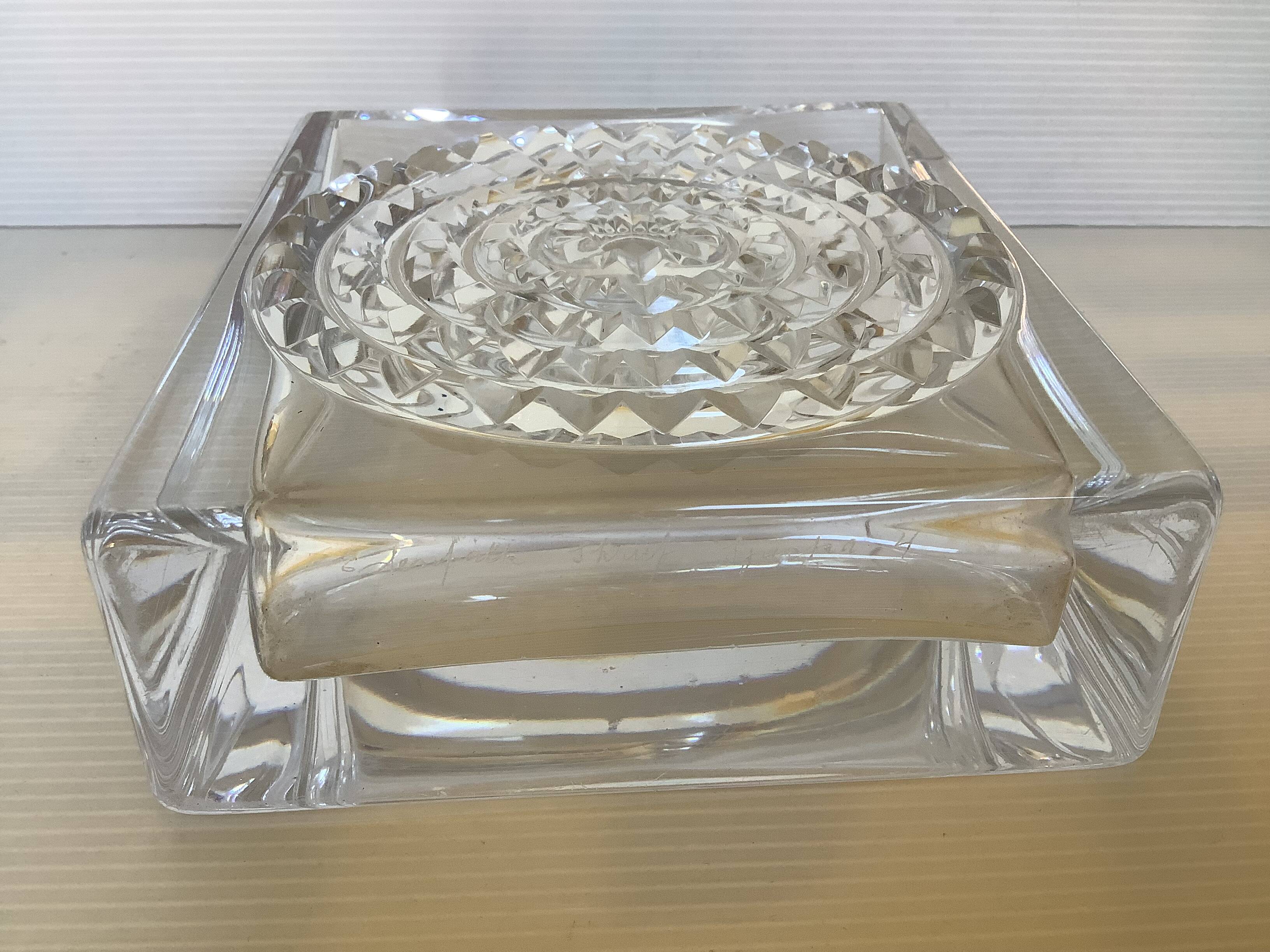 Diamond point crystal vase Germany