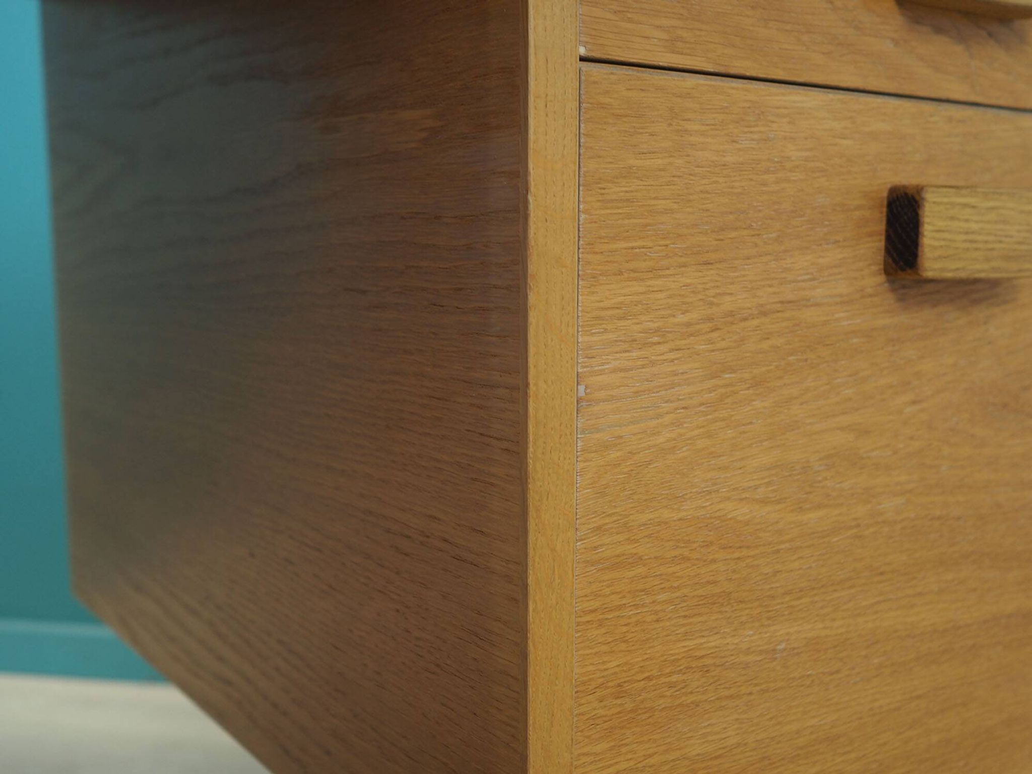 Ash desk, Danish design, 1980s, production: Labofa Møbler