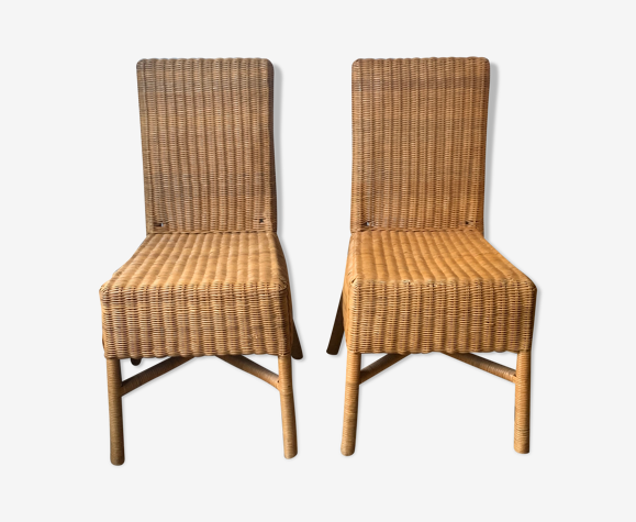 Chaises en rotin