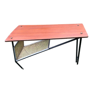 Table basse teck avec porte revue