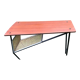 Table basse teck avec porte revue années 60