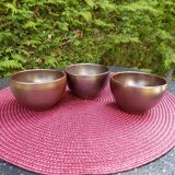 Set of 3 small Norman pottery bowls