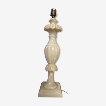 Alabaster lamp foot