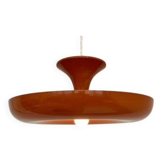 Very rare midcentury orange pendant, Denmark, 1970