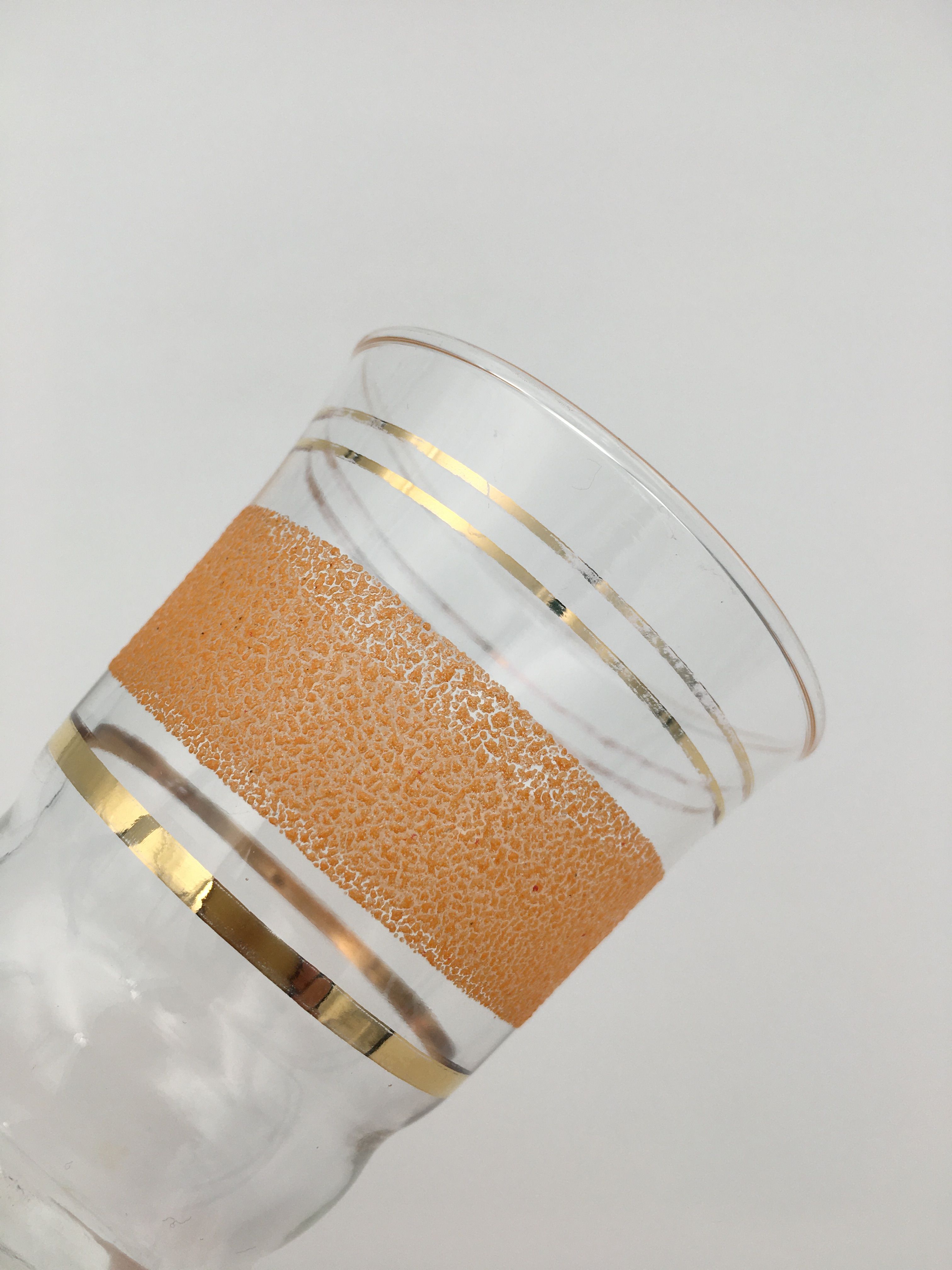 Set of six vintage glasses