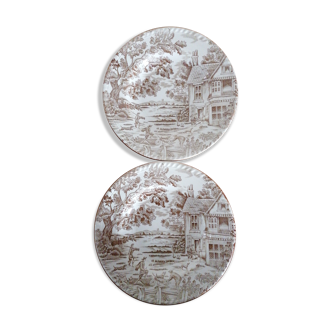 2 assiettes Lunéville