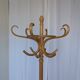 Porte-manteau en bois cintré vintage dans le style Thonet, porte-manteau des années 50
