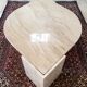 Table basse Roche Bobois forme œil en travertin 1970/80