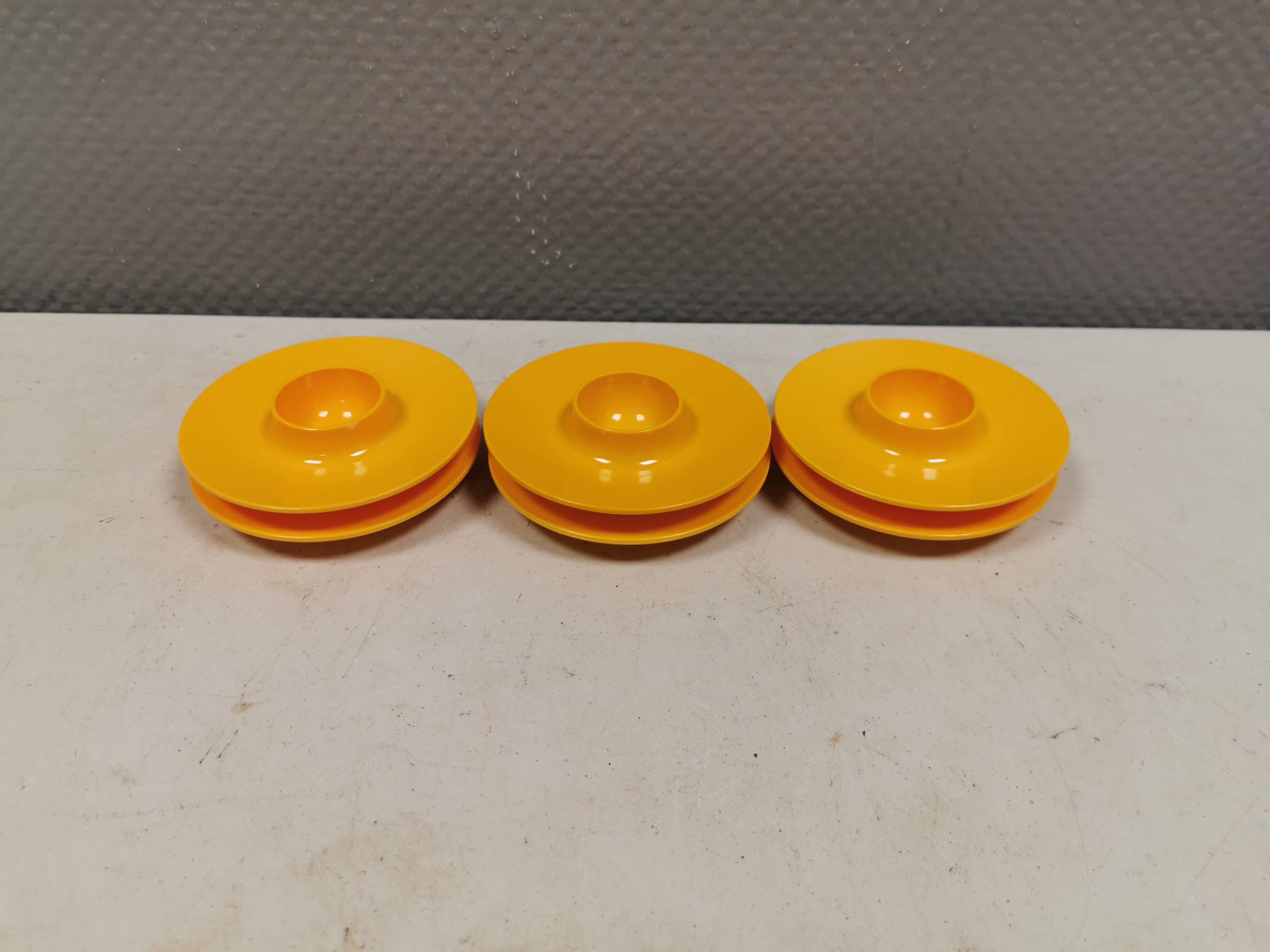 6 Rösti egg cups, Denmark, 1970s.