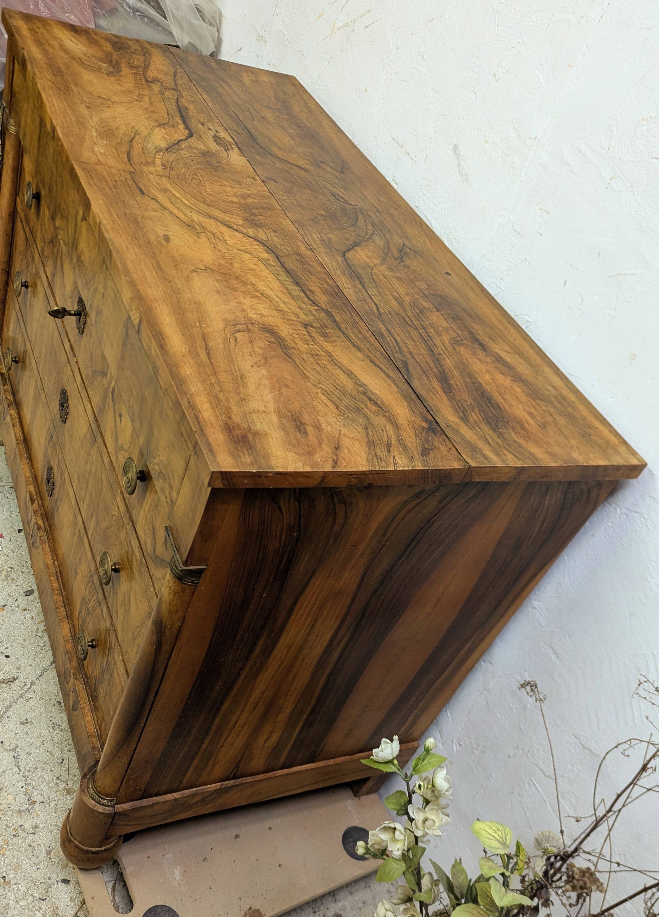 Commode Style Empire Ronce De Noyer