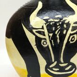 Picasso-inspired bull vase