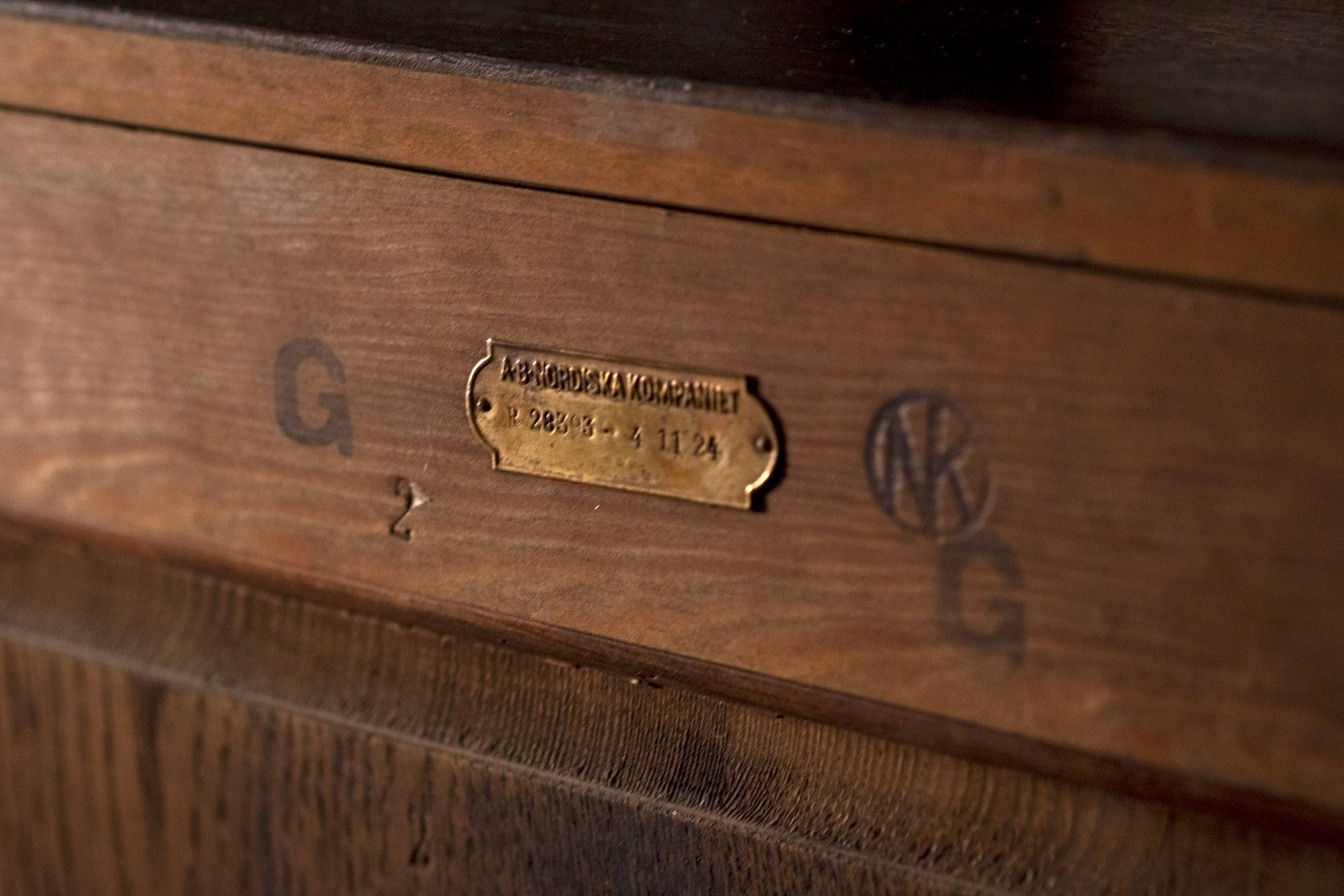 Oak bookcase "Gillberga" by Nordiska Kompaniet, 1924 Sweden