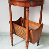 Healed Louis XVI with rattan magazine holder