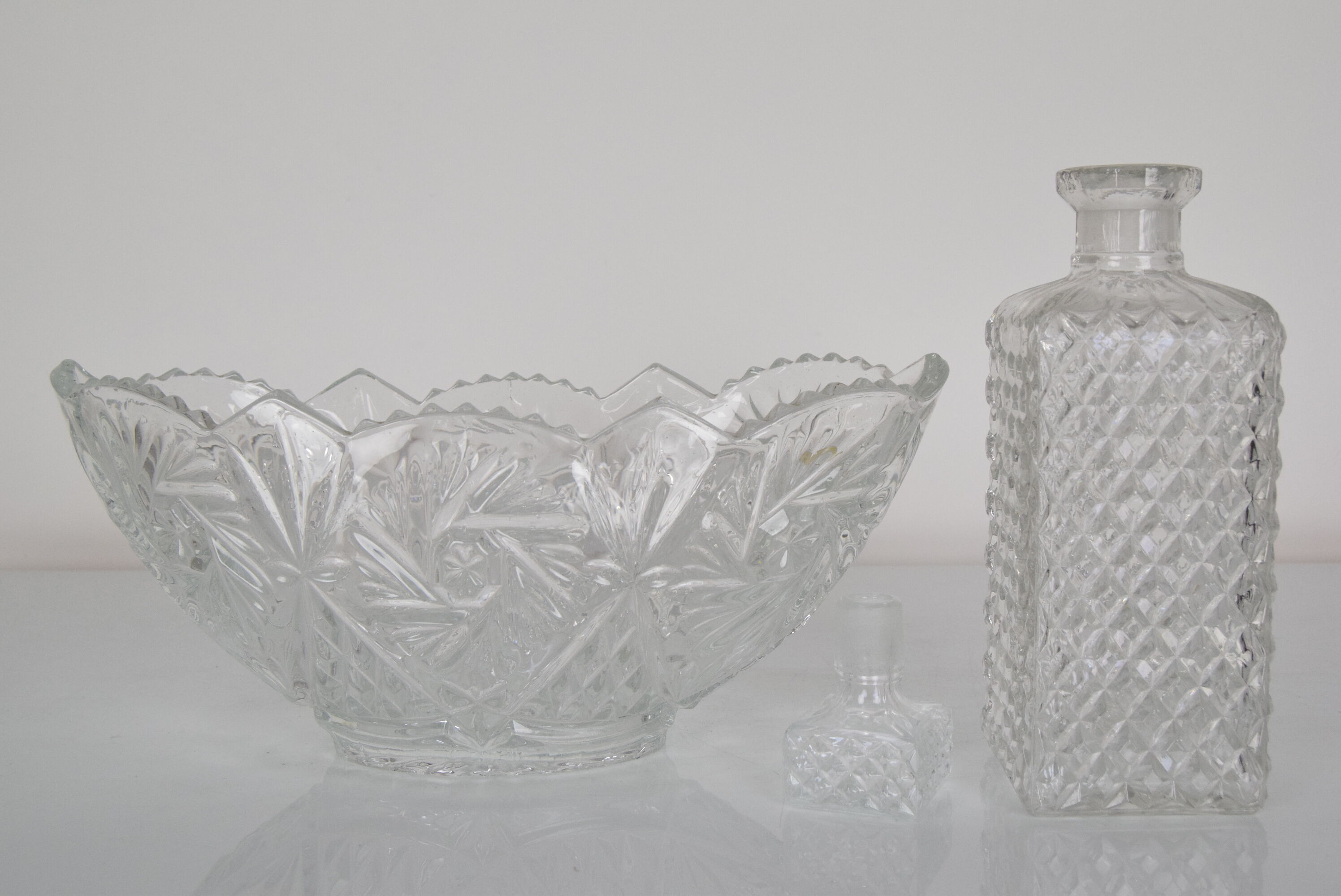 Mid-century set of bowl and carafa,1960's.