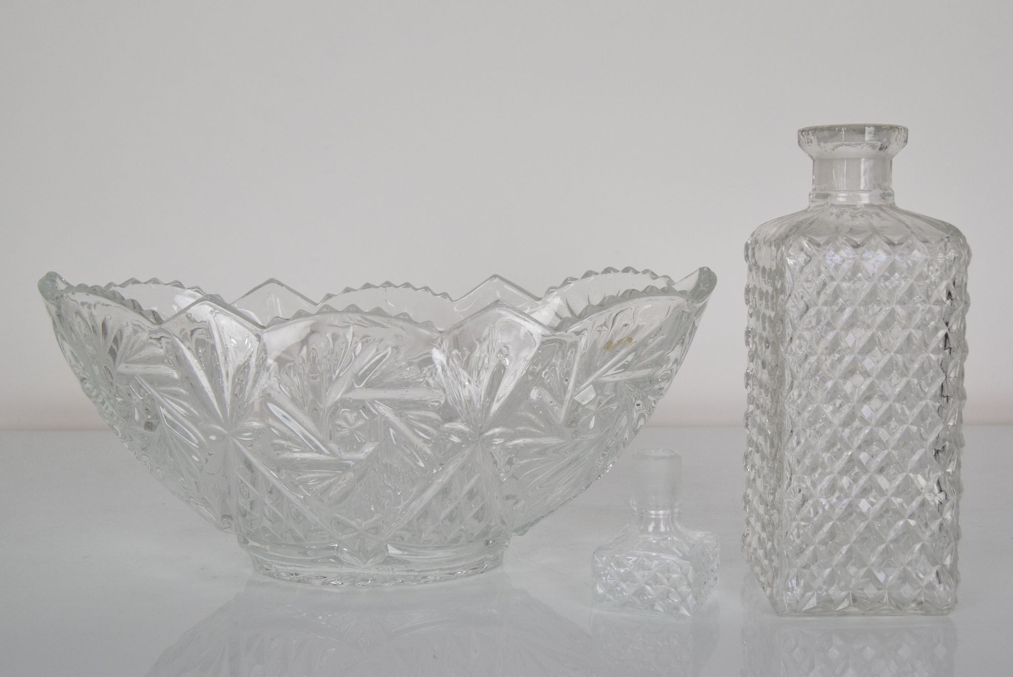 Mid-century set of bowl and carafa,1960's.