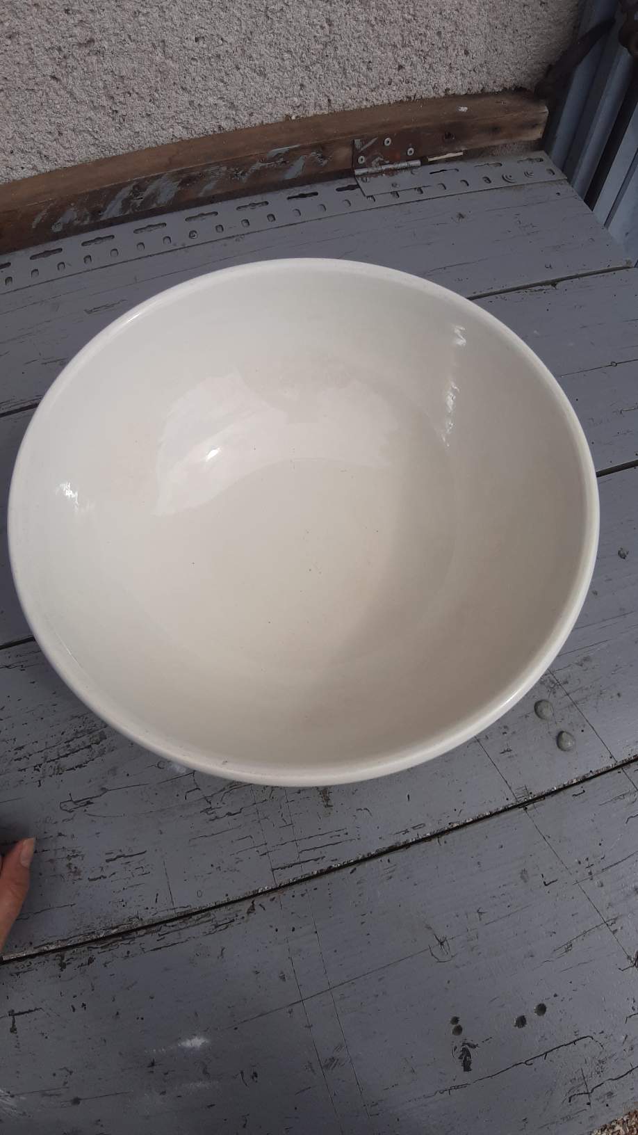White salad bowl sarreguemines