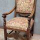 Renaissance style office chair in carved walnut, 19th century