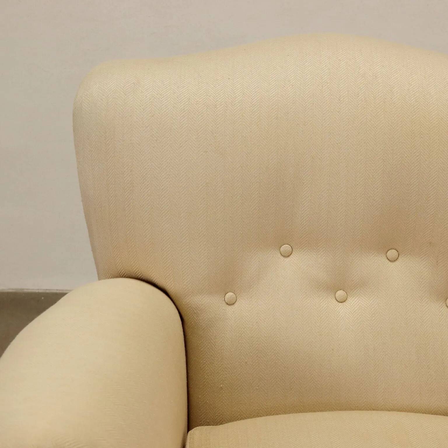 Fabric armchair Italy 1950s