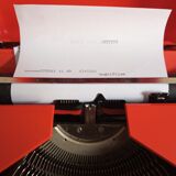 Remington Typewriter Sperry Rand Orange