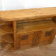 Art Deco cabinet with shelves, wooden