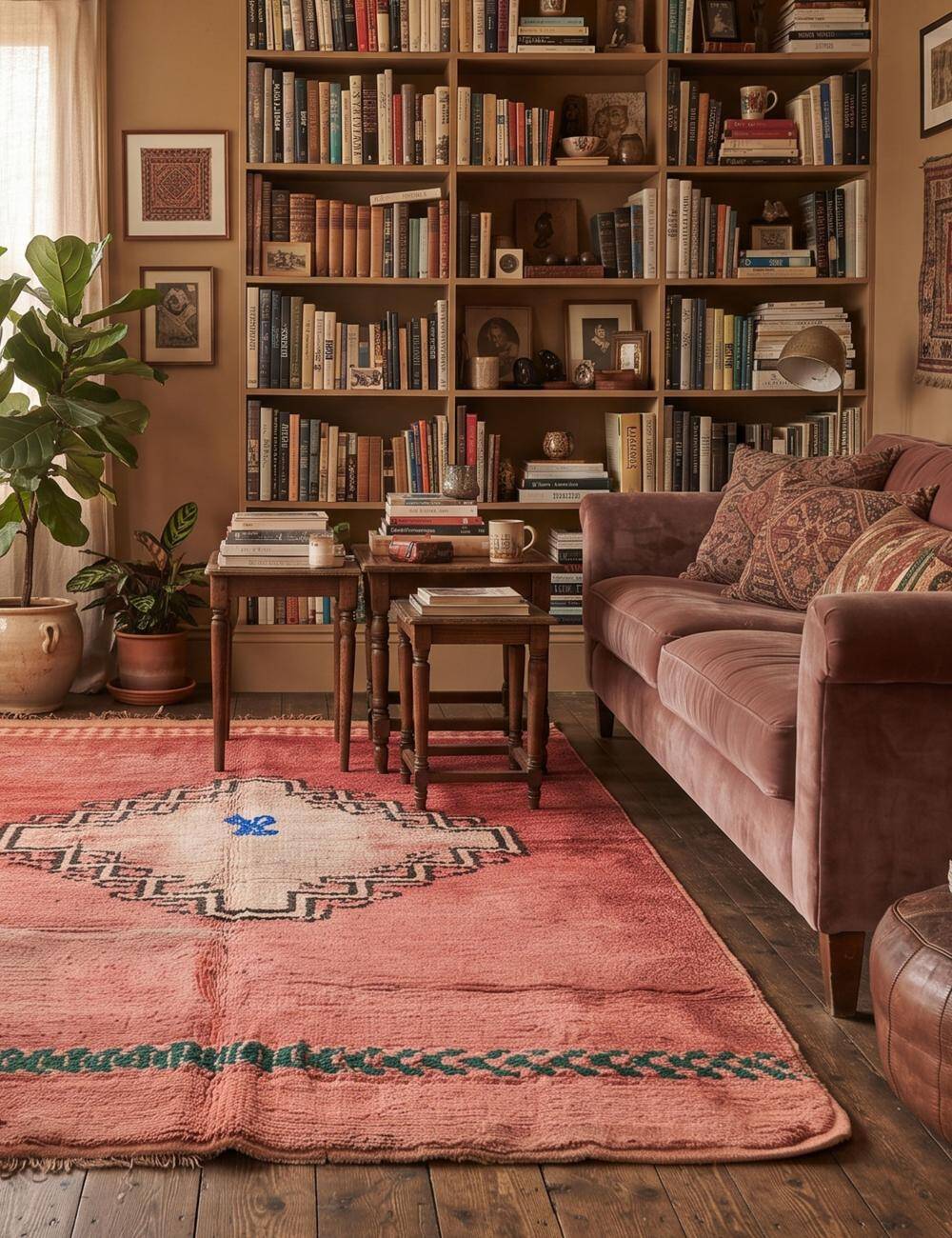 Vintage Rose Rug - 336 x 170 cm