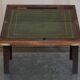 Antique hardwood military campaign desk with writing slope.