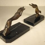 Serre - livres art deco bronze sur marbre