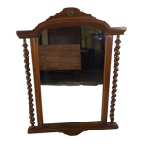 Vintage turned mirror from 80s