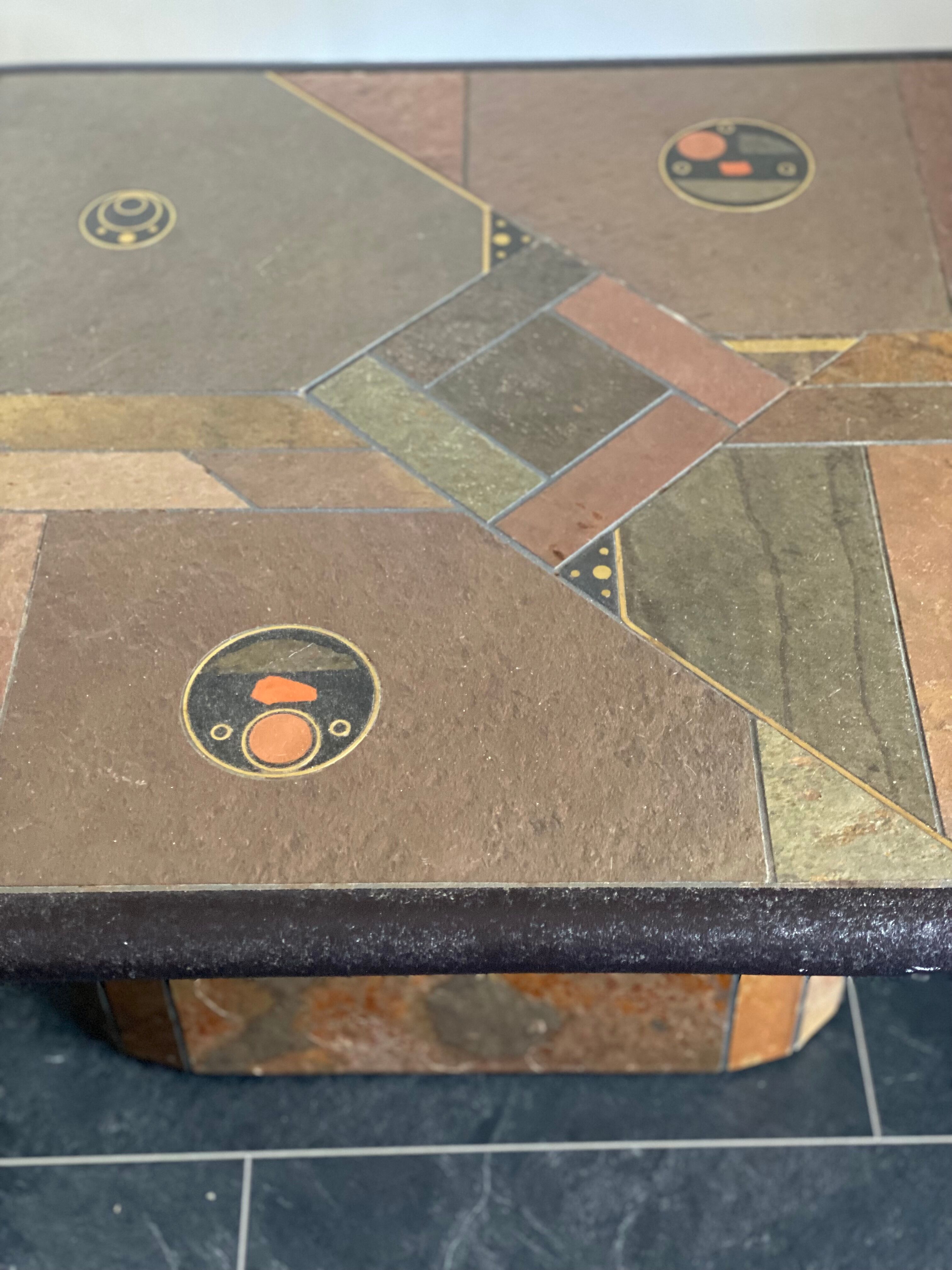 Brutalist Style Salon Table by Paul Kingma