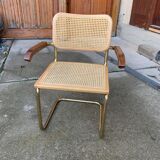 Mid-Century Modern Italian Marcel Breuer B64 Cesca Chair, 70s