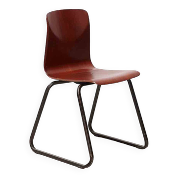 Vintage Galvanitas S23 Mahogany and Brown Chair