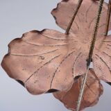 Présentoir à gâteaux antique en laiton, bambou et cuivre, acanthe, mouvement esthétique, Townshends, années 1880