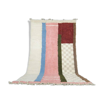 Handmade pure wool rug with colourful patterns 150/250 cm