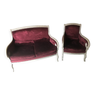 Sofa and armchair