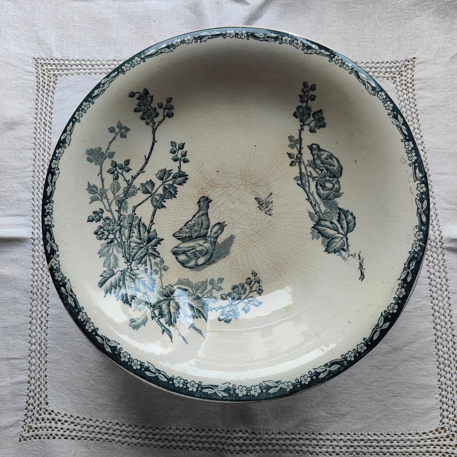 Iron earth compote bowl