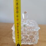 Vintage (70s) crystal sugar or other condiment pot with lid