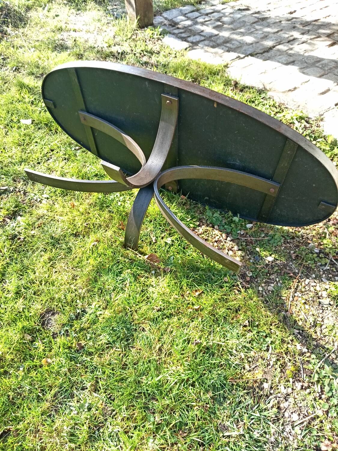 Vintage coffee table by Jean Jaffeux