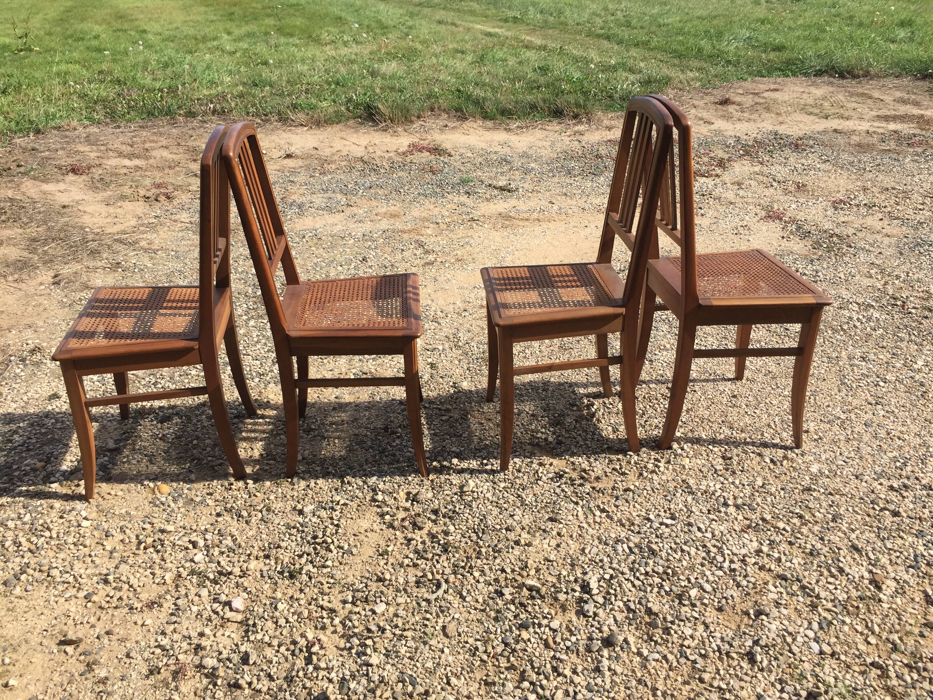4 art deco chairs
