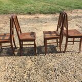4 art deco chairs