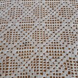 Handmade crochet antique bedspread