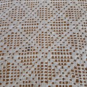 Dessus de lit ancien en crochet fait main