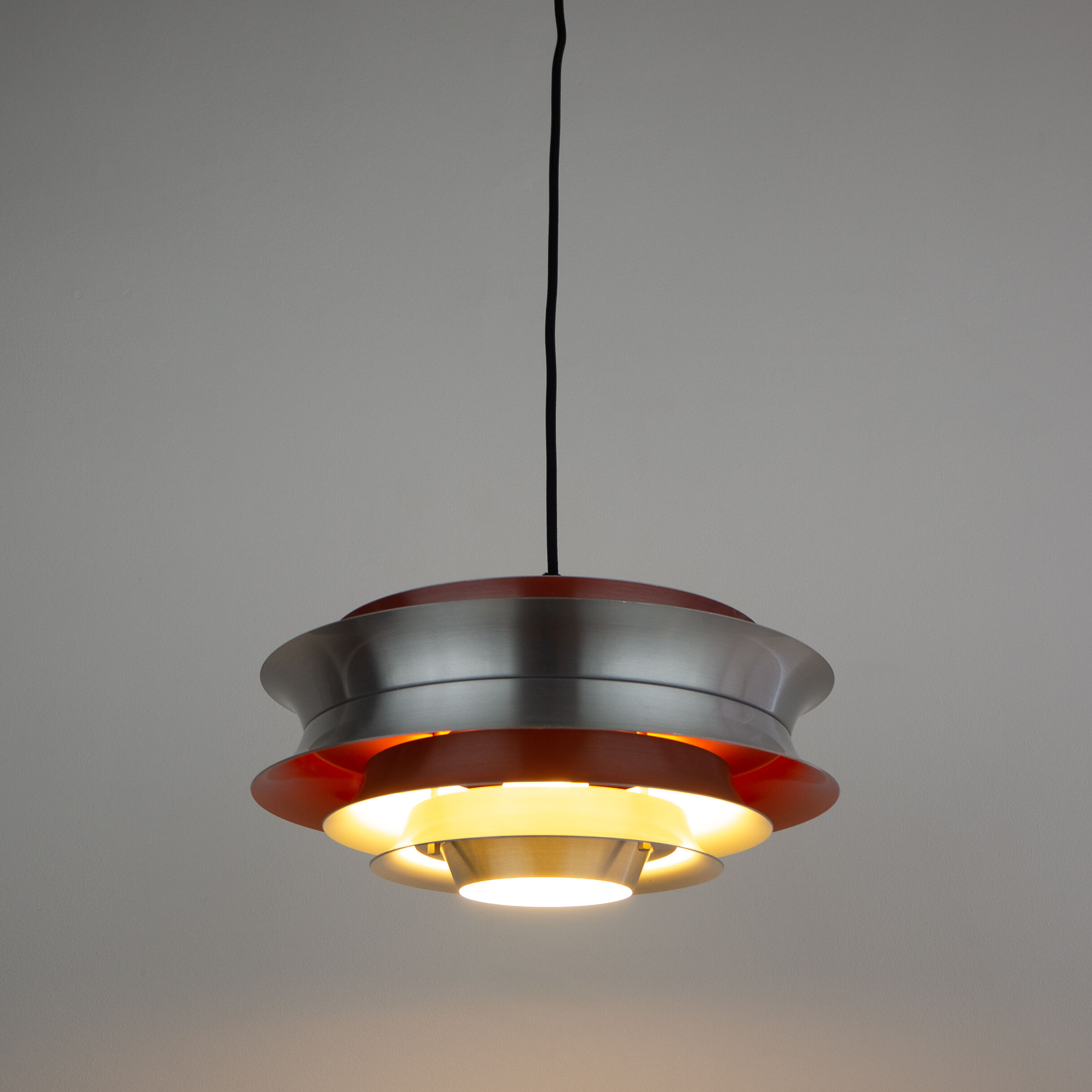 Swedish pendant lamp Trava by Carl Thore, Granhaga, Sweden, 1963