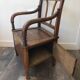 Pierced chair XIX in walnut