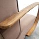 1930 Jindrich Halabala Bentwood Armchair in Dark Beige Velvet