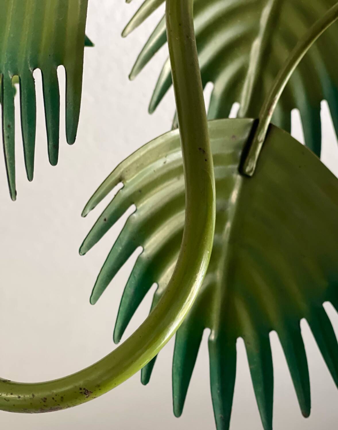 Tropical chandelier in sheet metal 1970.