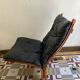 Armchair Siesta 1965 Ingmar Relling for Westnofa, Norway, black leather