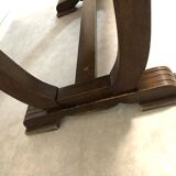 Oak table with extensions for art deco style dining room